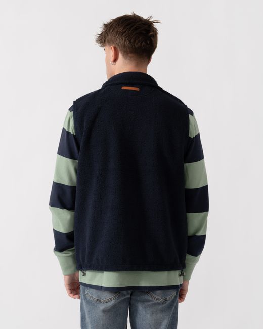 Gant Blue Fleece Gilet for men