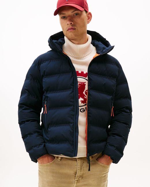 Tommy Hilfiger Blue Tech Heat Sealed Quilted Jacket for men