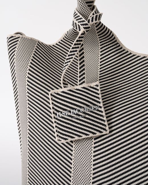 Ilse Jacobsen Gray Knitty Knitted Bag