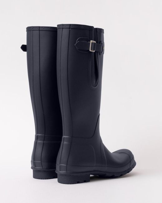 Hunter Blue Original Tall Side Adjustable Wellies for men