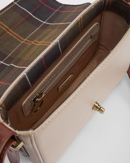 Barbour Brown Mini Rosa Leather Crossbody Bag