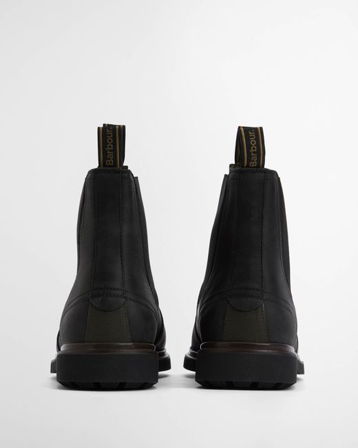 Barbour Black Hale Chelsea Boots for men