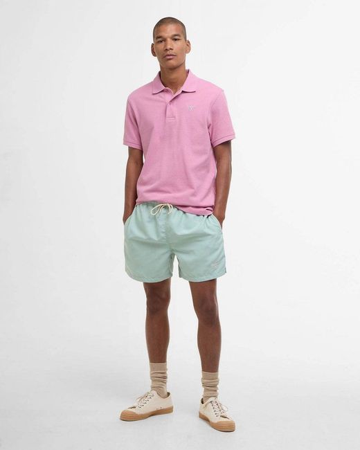 Barbour Red Sports Polo Shirt for men