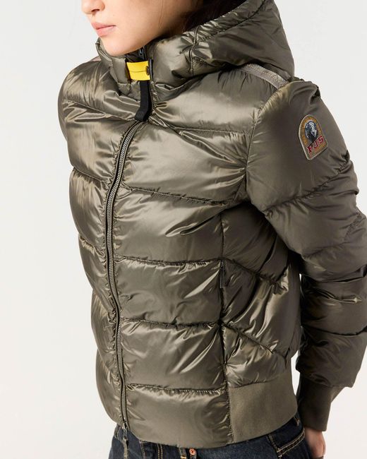 Parajumpers Green Mariah Hooded Down Bomber