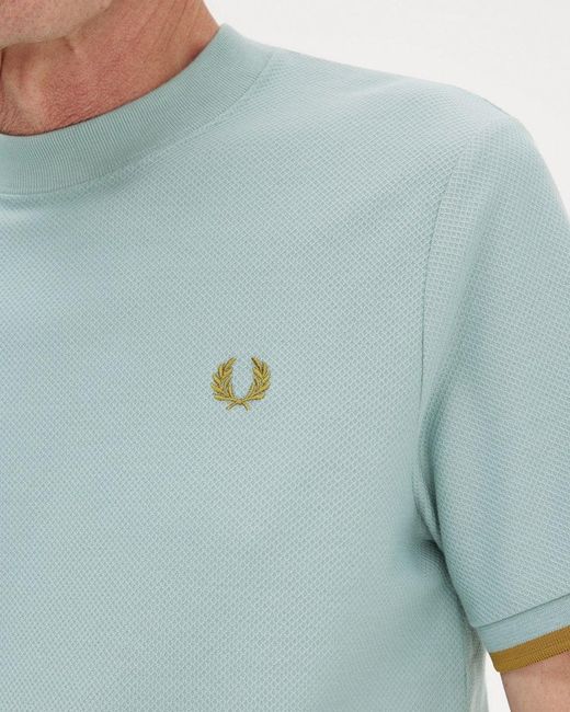 Fred Perry Blue Tipped Cuff Pique for men