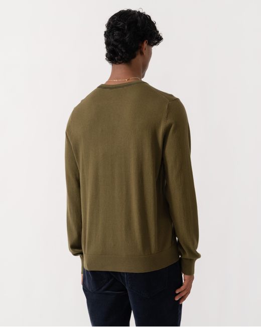 Paul Smith Green Ps Crew Neck Zebra Badge Sweater for men