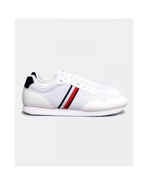 Tommy Hilfiger Core Lo Runner Trainers in White for Men | Lyst Canada