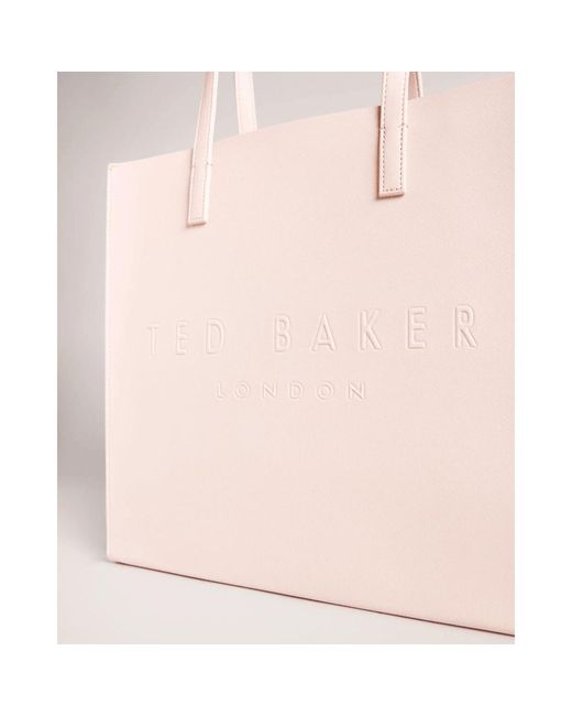 Ted Baker Pink Soocon Crosshatch Large Icon Bag