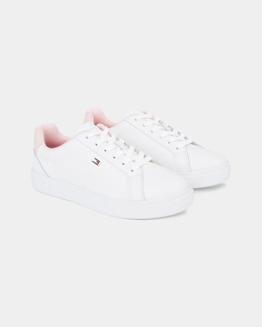 Tommy Hilfiger White Flag Court Trainers