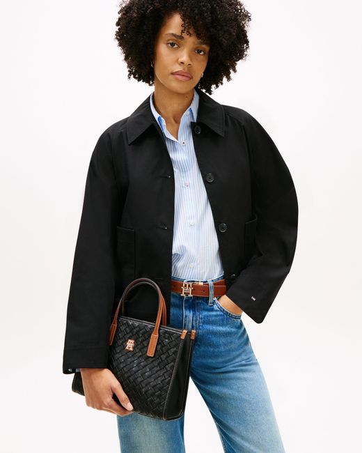 Tommy Hilfiger Black Th City Mini Tote Bag