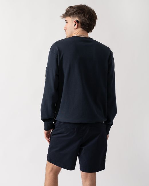 Moose Knuckles Blue Hartsfield Crew Neck Sweatshirt for men
