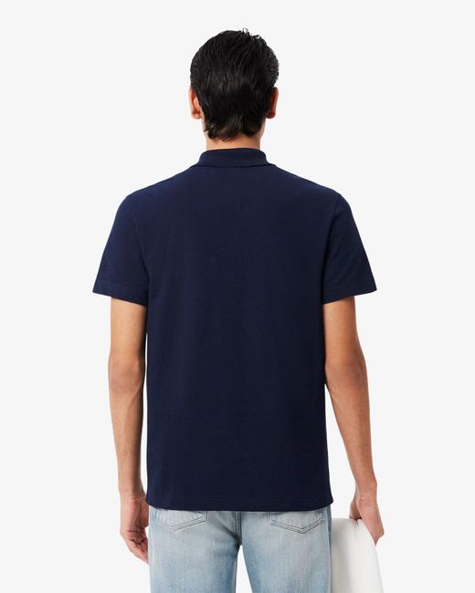 Lacoste Blue Short Sleeved Polo Shirt for men