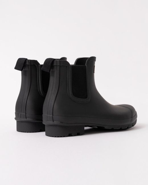 Hunter Black Original Chelsea Boots for men
