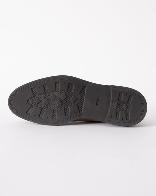 Boss Brown Calev Suede Desert Boots for men