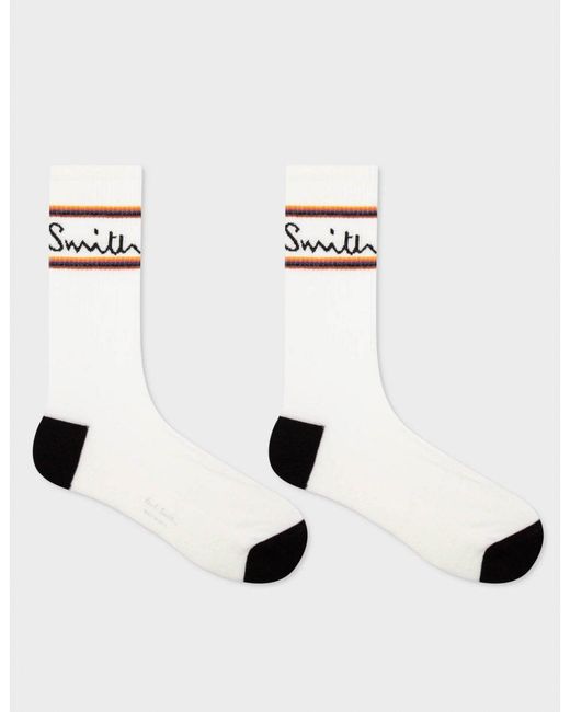 Paul Smith Black 3-Pack Sports Socks for men