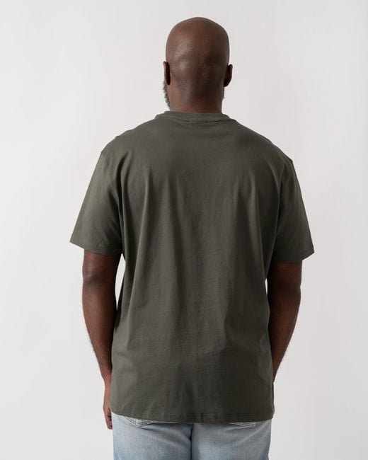 ARMANI EXCHANGE Gray T-Shirt With Small Milano/New York Logo for men