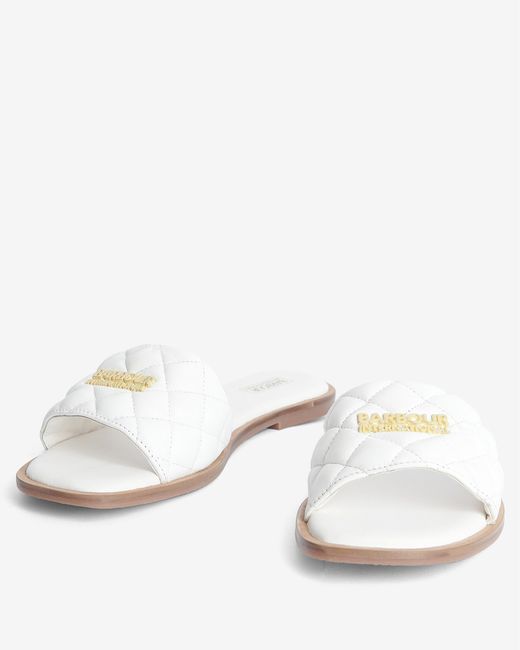 Barbour White Kinghorn Sandals