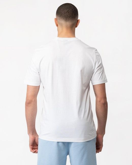 Boss White Tee 1 Cotton Jersey Regular Fit T-shirt With Mesh Logo for men