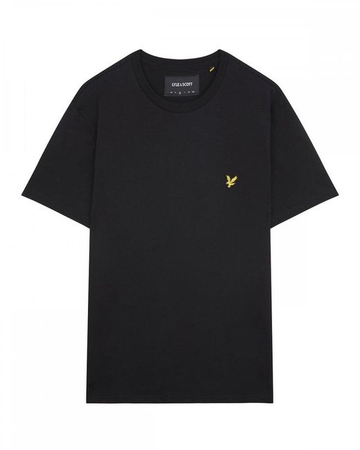 Lyle & Scott Black Lyle & Scott Plain T-Shirt for men