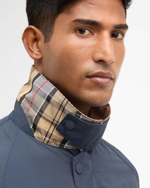 Barbour Blue Tracker Showerproof Jacket for men