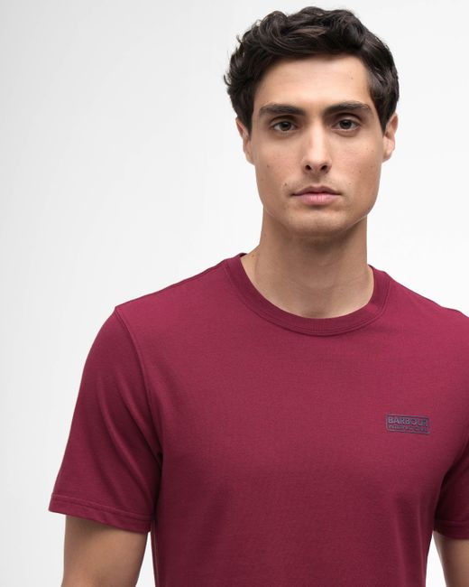 Barbour Red Small Logo T-Shirt for men