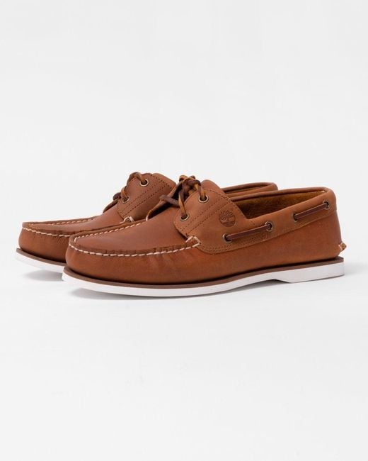 Timberland Brown Classic 2-eye Boat Shoe for men