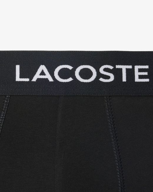 Lacoste Black 5-Pack Trunks for men