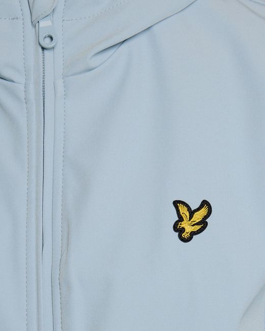 Lyle & Scott Blue Mesh Lined Softshell Jacket for men