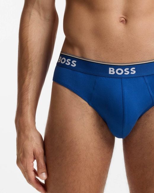 Boss Blue 3 Pack Power Briefs for men