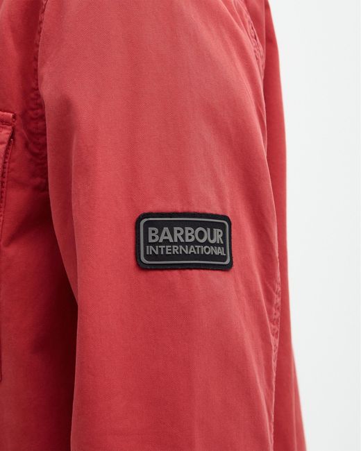 Barbour Red Adey Overshirt for men
