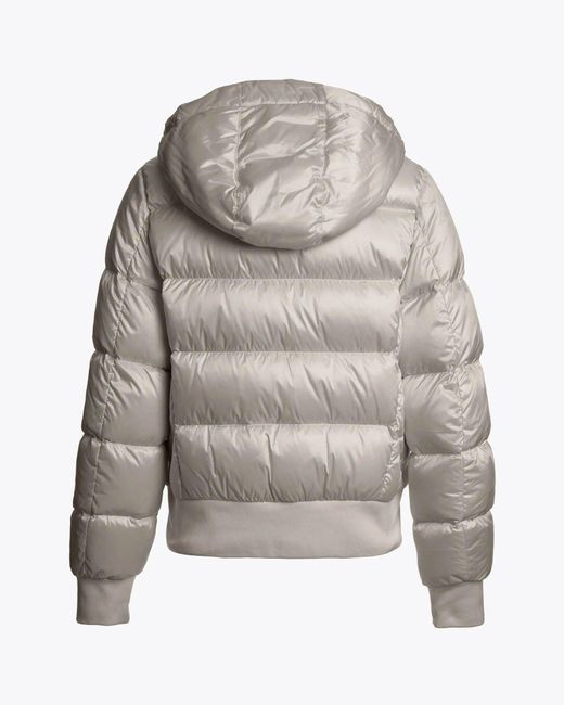 Parajumpers Gray Mariah Hooded Down Bomber