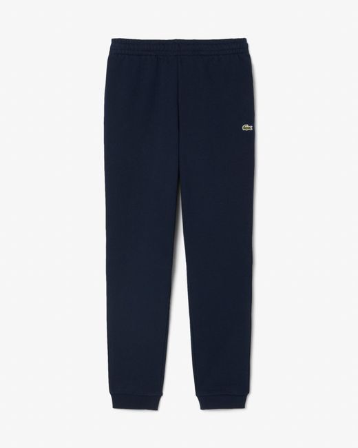 Lacoste Blue Tapered Fit Fleece Sweatpants for men