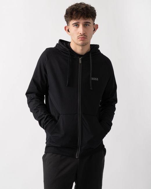 Boss Black Authentic Zip Up Loungewear Hoodie 50545573 for men