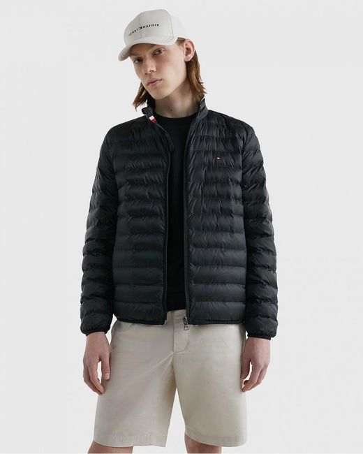 Tommy Hilfiger Black Jacket For Transition Weather for men
