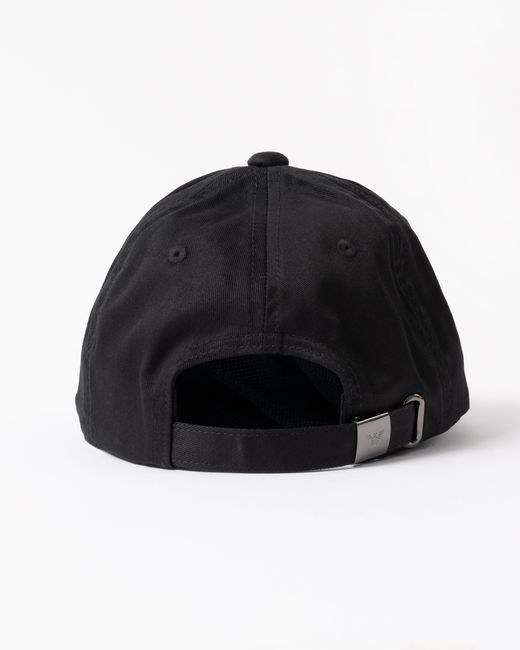 Emporio Armani Black Cap With Eagle Logo for men