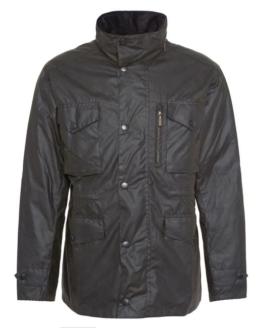 Barbour Gray Sapper Wax Jacket for men