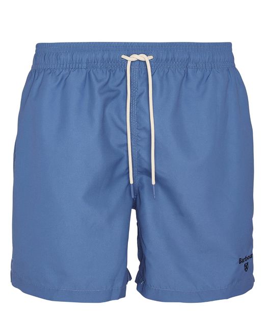 Barbour Blue Staple Logo 5 Inch Swim Shorts for men