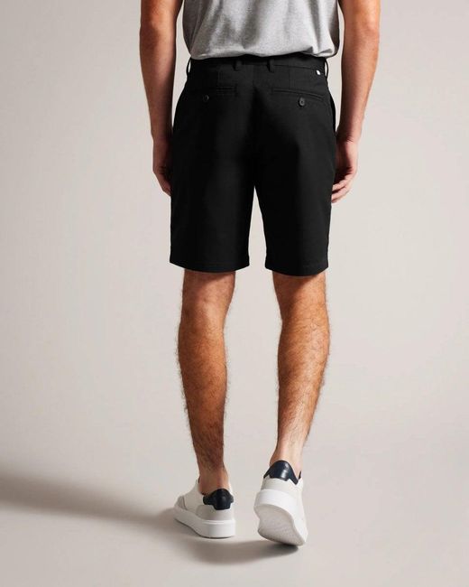 Ted Baker Black Alscot Chino Shorts for men