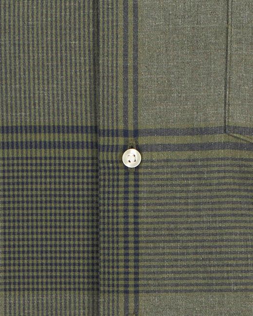 Barbour Green Heaney Checked Tailored Shirt for men
