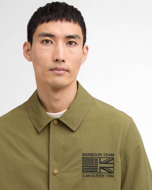 Barbour Green Coach Casual Jacket for men