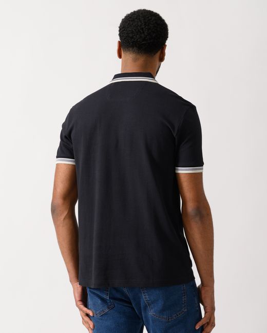 Boss Black Paddy Cotton-Piqué Polo Shirt With Contrast Logo for men