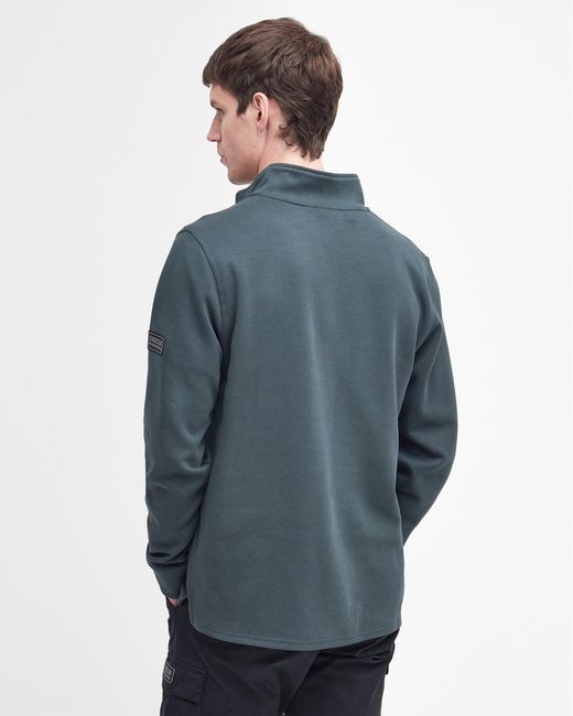 Barbour Blue Sprint Half-zip Sweatshirt for men