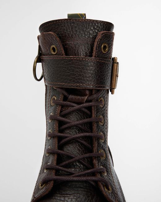 Barbour Black Heidi Lace Up Boot