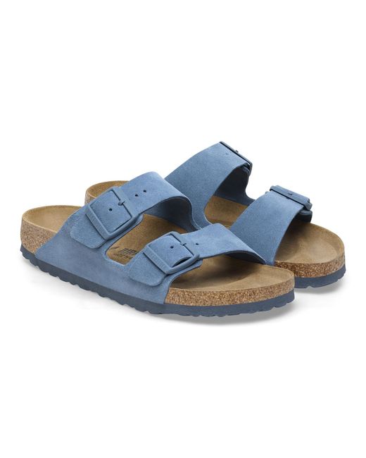 Birkenstock Blue Arizona Suede Sandals