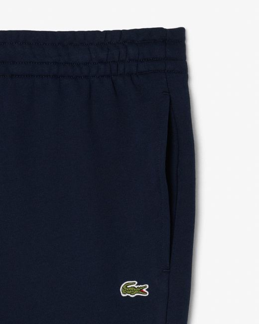 Lacoste Blue Tapered Fit Fleece Sweatpants for men