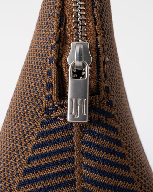 Ilse Jacobsen Brown Knitty Knitted Makeup Bag