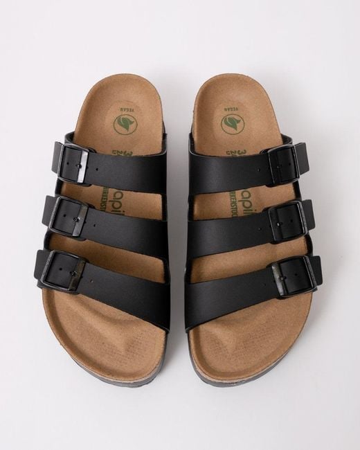 Birkenstock Black Papillio Florida Iii Vegan Platform Sandals