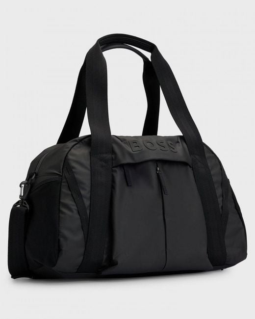 BOSS Stormy Holdall Black - Reisetasche 51x34x22 Cm Mit Schulterriemen