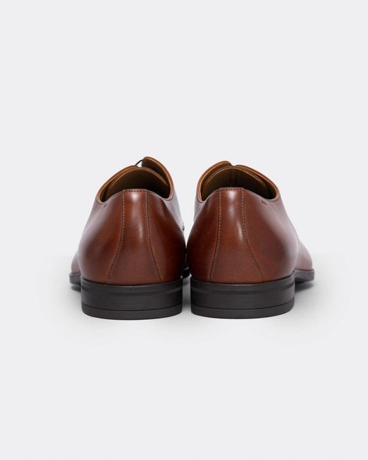 Boss Brown Kensington Leather Derby Shoes With Rubber Sole Nos for men