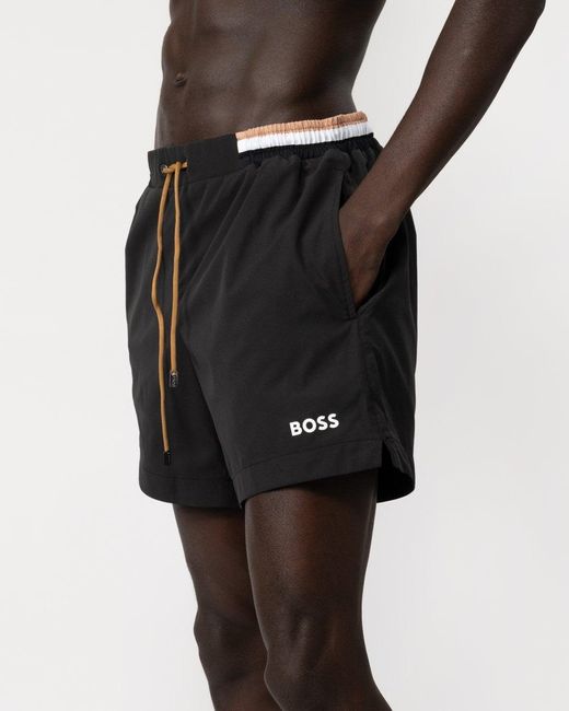 Boss Black Atoll Ripstop Swim Shorts for men